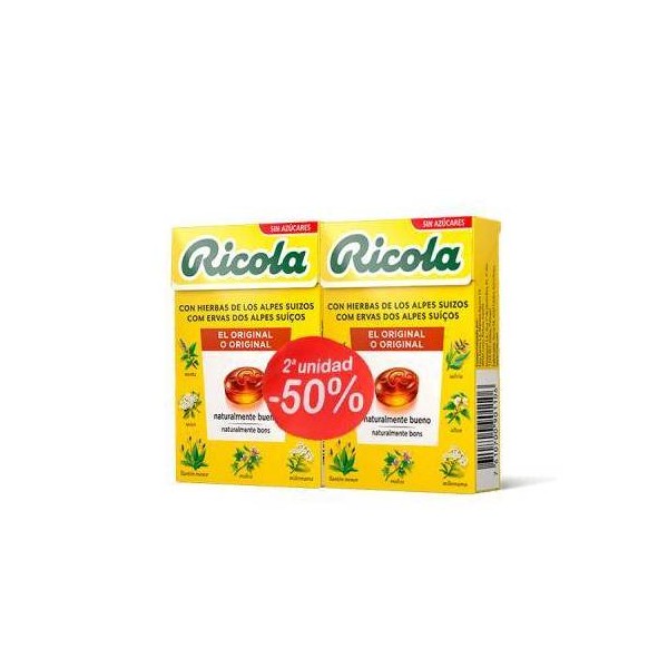 Ricola Caramelos Hierbas Suizas Sa 2x50 g Promo