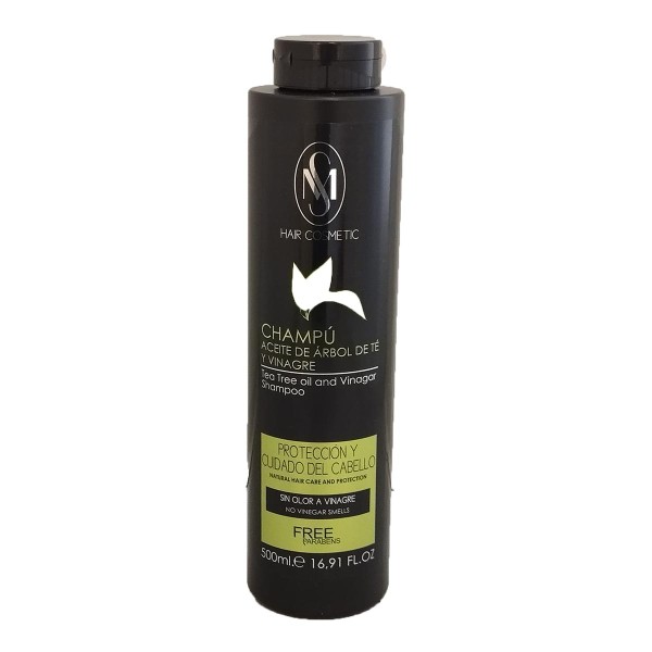 Hair cosmetic sm vinagre y aceite de arbol de te champu sin parabenos sin olor 500ml