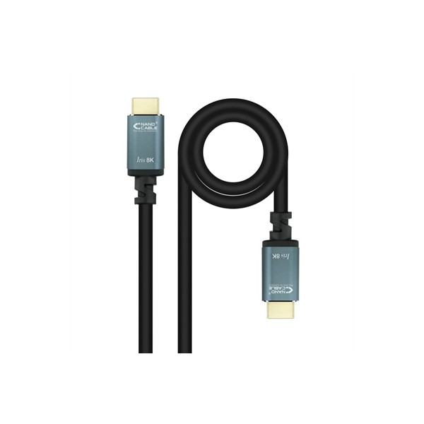 Nanocable cable hdmi 2.1 iris 8k m/m, 3 metros