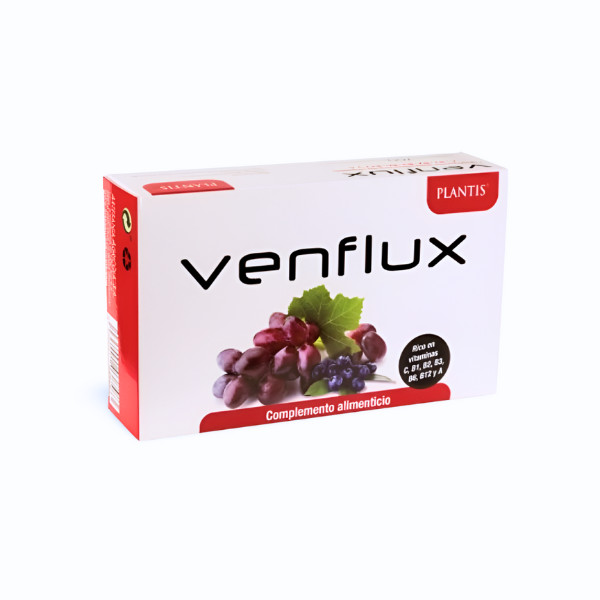 Venflux (vid roja, mirtilo, vitaminas en ampollas) 20 x 10ml